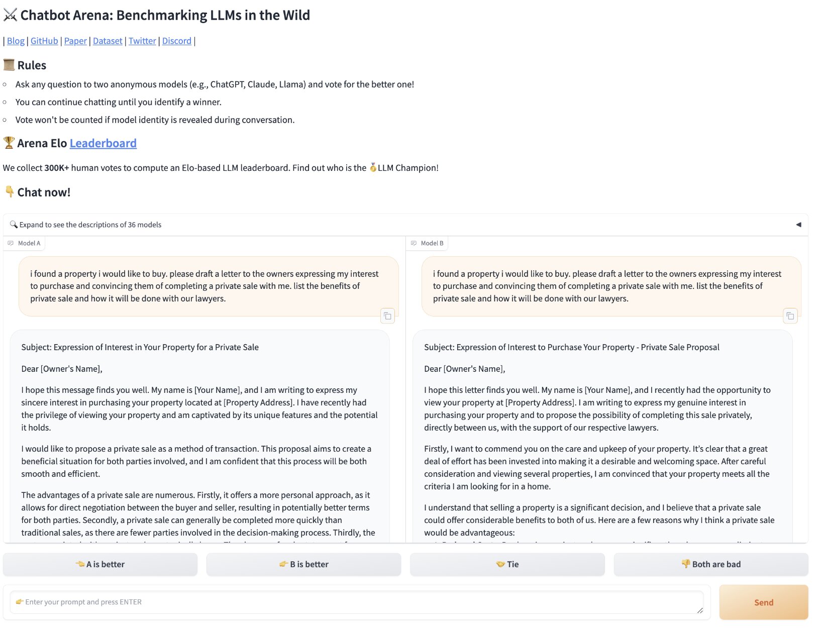 Chatbot Arena (source: Chatbot Arena paper)